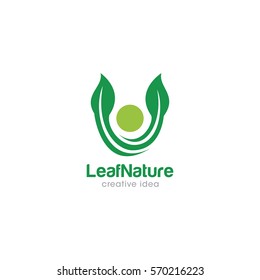 Leaf Creative Concept Logo Design Template