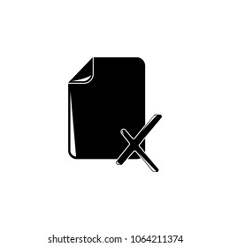 leaf with a cross icon. Element of education and science illustration. Premium quality graphic design icon. Signs and symbols collection icon for websites, web design, mobile app on white background