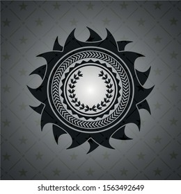 leaf crown icon inside dark badge or emblem