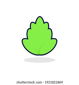 Leaf cute illustration simple green fresh