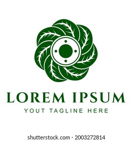 Leaf cutter saw logo design