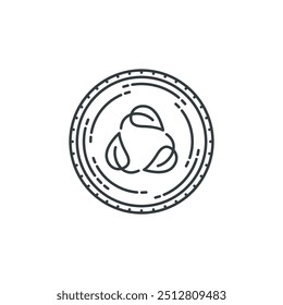 Leaf, cycle, ecology, nature, eco, green icon, vector illustration