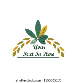 leaf decoration vector illustration background  design
