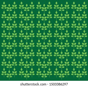 leaf with decorative patterns illustrated for the background