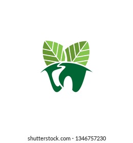 leaf dental logo template