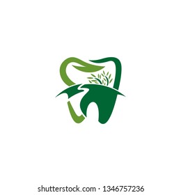 leaf dental logo template