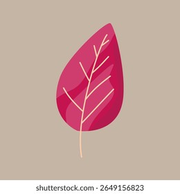 Folha com design e cor outono