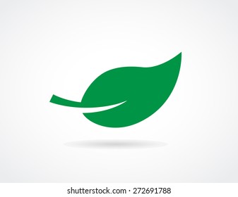 leaf design green icon
