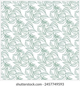 leaf design with green and white color.