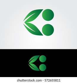 leaf design icon logo or nature