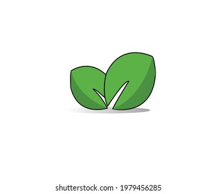 leaf design illustration on white background