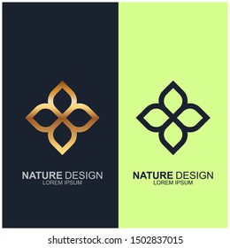 Leaf design logo Template. Green Nature Icon  Design