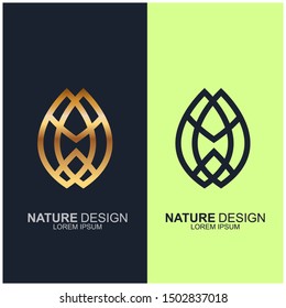 Leaf design logo Template. Green Nature Icon  Design