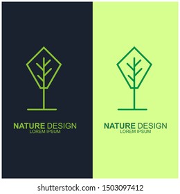 Leaf design logo Template. Green Nature Icon  Design