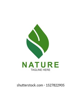 Leaf design logo Template. Green Nature Icon  Design