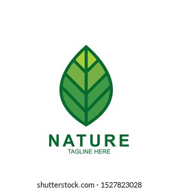 Leaf design logo Template. Green Nature Icon  Design