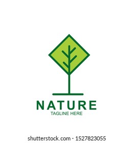 Leaf design logo Template. Green Nature Icon  Design