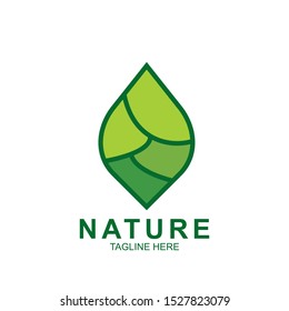 Leaf design logo Template. Green Nature Icon  Design