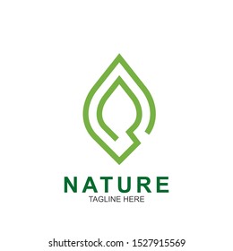 Leaf design logo Template. Green Nature Icon  Design