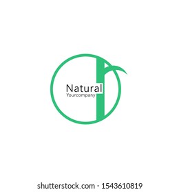 Leaf design logo Template. Green Nature Icon Design.