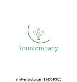 Leaf design logo Template. Green Nature Icon Design.