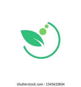 Leaf design logo Template. Green Nature Icon Design.