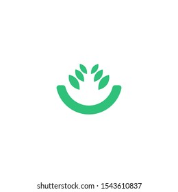 Leaf design logo Template. Green Nature Icon Design.