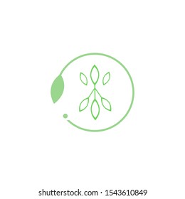 Leaf design logo Template. Green Nature Icon Design.