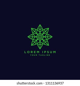 leaf design logo template. Universal creative premium symbol. - Vector