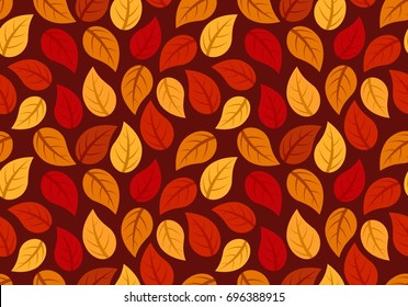 Leaf design seamless pattern