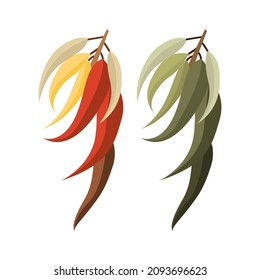 a leaf design for water color decoration