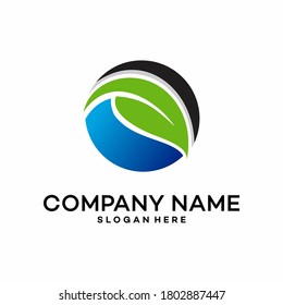 Leaf Design,eco nature logo design. Element vector. stock illustration