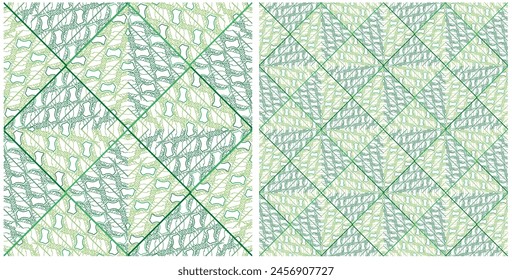 Leaf detailed green texture design pattern, looking good on carpets, textiles of different type and use.