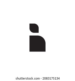 letra de hoja y diamante B símbolo simple vector