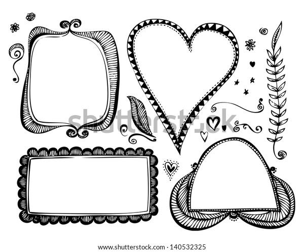 leaf drawings doodle layout and design component\
leaf drawings white vegetation flower group community black edge\
pile single sign heart set messy curve gathering partnership crowd\
sharing series mult
