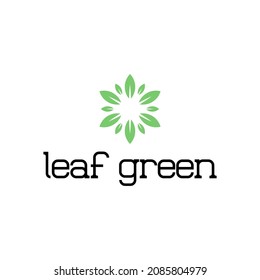 LEAF ECO GRÜNES SYMBOL-DESIGN