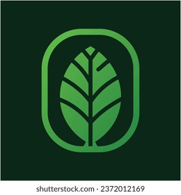 leaf and eco green logo design