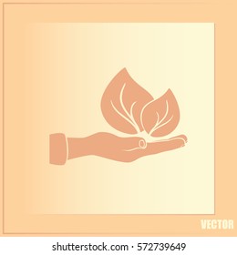 leaf eco icon