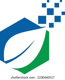 LEAF ECO ICON SYMBOL LOGO DESIGN VECTOR

