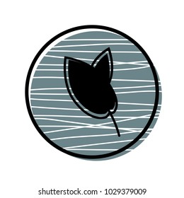 leaf eco icon vector illustration isolated on white background