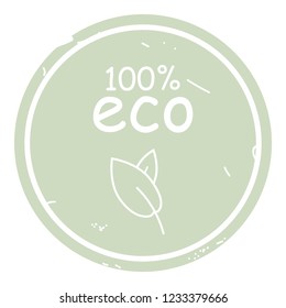 Leaf eco icon vector illustration isolated on green background. Eps10