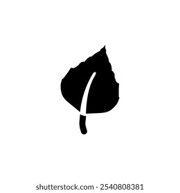 Leaf, Eco Organic, Nature Foliage Solid Flat Vector Icon Isolated on White Background.