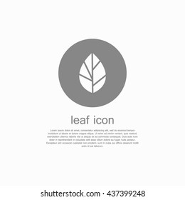 Leaf. Eco. Vector illustration on white background