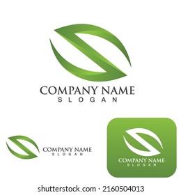 Leaf ecology Green Logo nature element vector