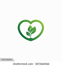 Leaf ecology Icon illustration design Vector company Logo Template