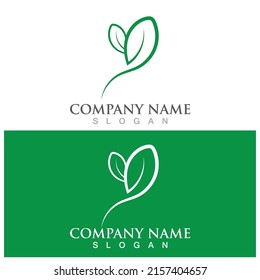 leaf ecology  icon vector illustration template design