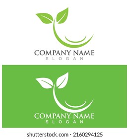 leaf ecology  icon vector illustration template design