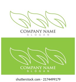diseño de ilustraciones vectoriales de iconos de ecología de hoja