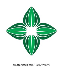 diseño de ilustraciones vectoriales de iconos de ecología de hoja