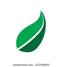 leaf ecology  icon vector illustration template design